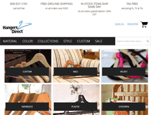 Tablet Screenshot of hangersdirect.com